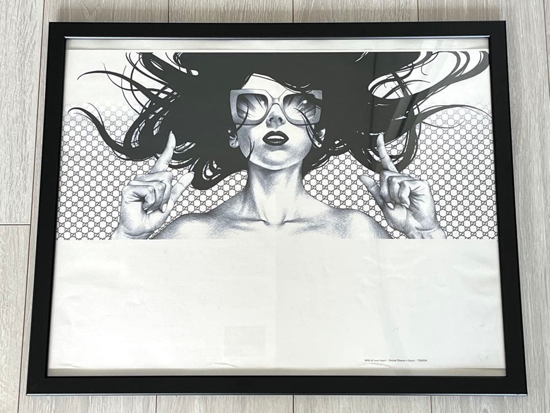 グッチ GUCCI 大友昇平 コラボポスター 額付き - メルカリ