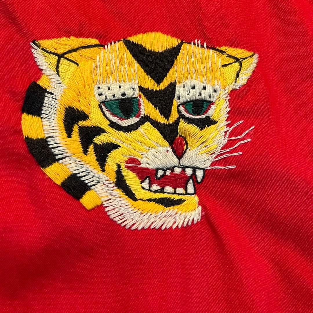 東洋エンタープライズ ベトジャン 福 龍 地図 虎刺繍 XS相当 復刻 赤