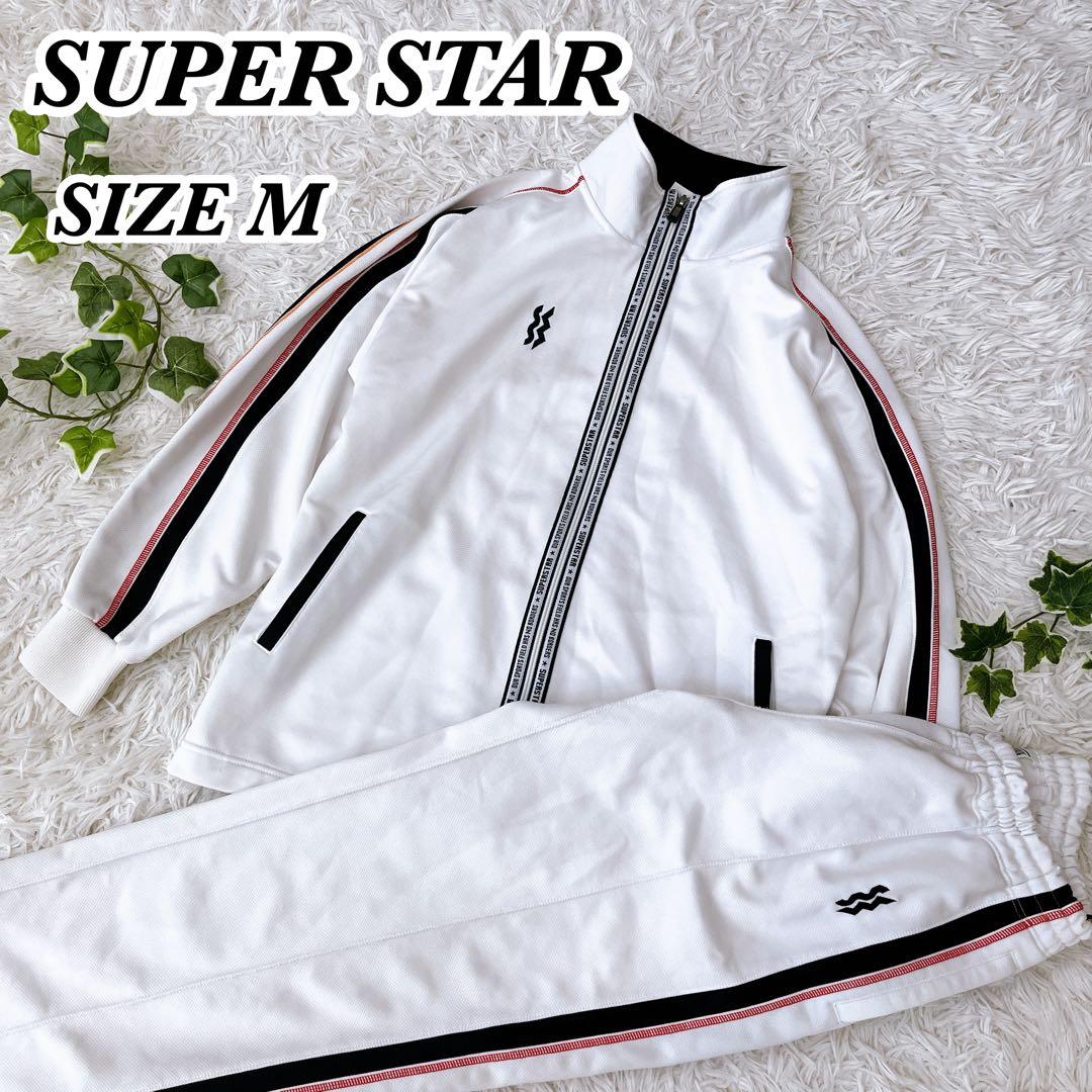 ミズノ スーパースター ジャージ 上下 セットアップ 白 M 日本製