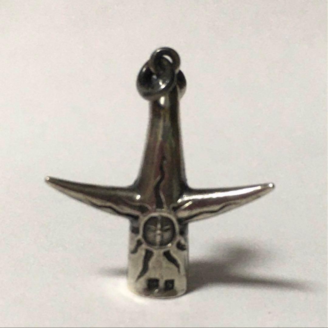 希少 当時品 太陽の塔 ネックレス トップ ミキモト シルバー製 アクセサリー