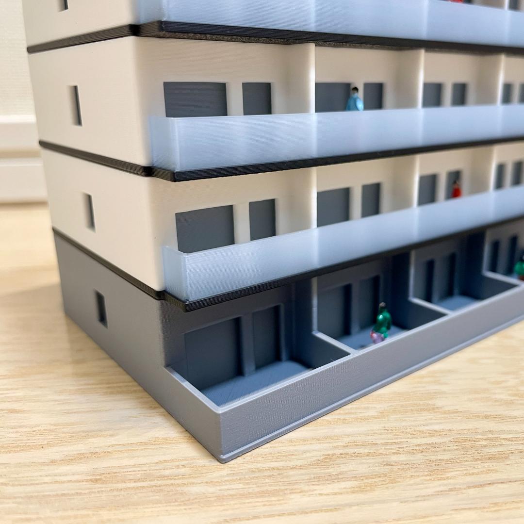 Nゲージ 都市型マンションC ストラクチャー（完成品）模型 - メルカリ