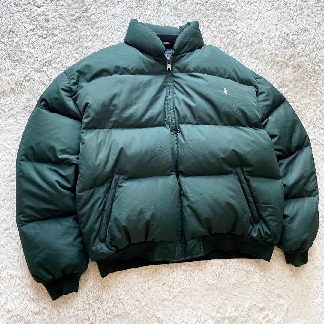 希少カラー 極美品 90s ラルフローレン ダウンジャケット XL 緑 - メルカリ