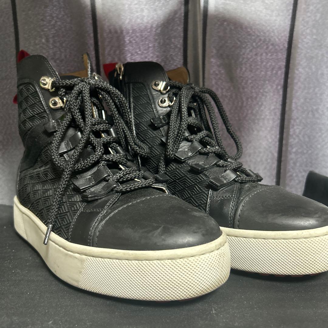 クリスチャンルブタン　ハイカットスニーカー ブラック 41 中古・古着通販】Christian Louboutin (クリスチャン・ルブタン