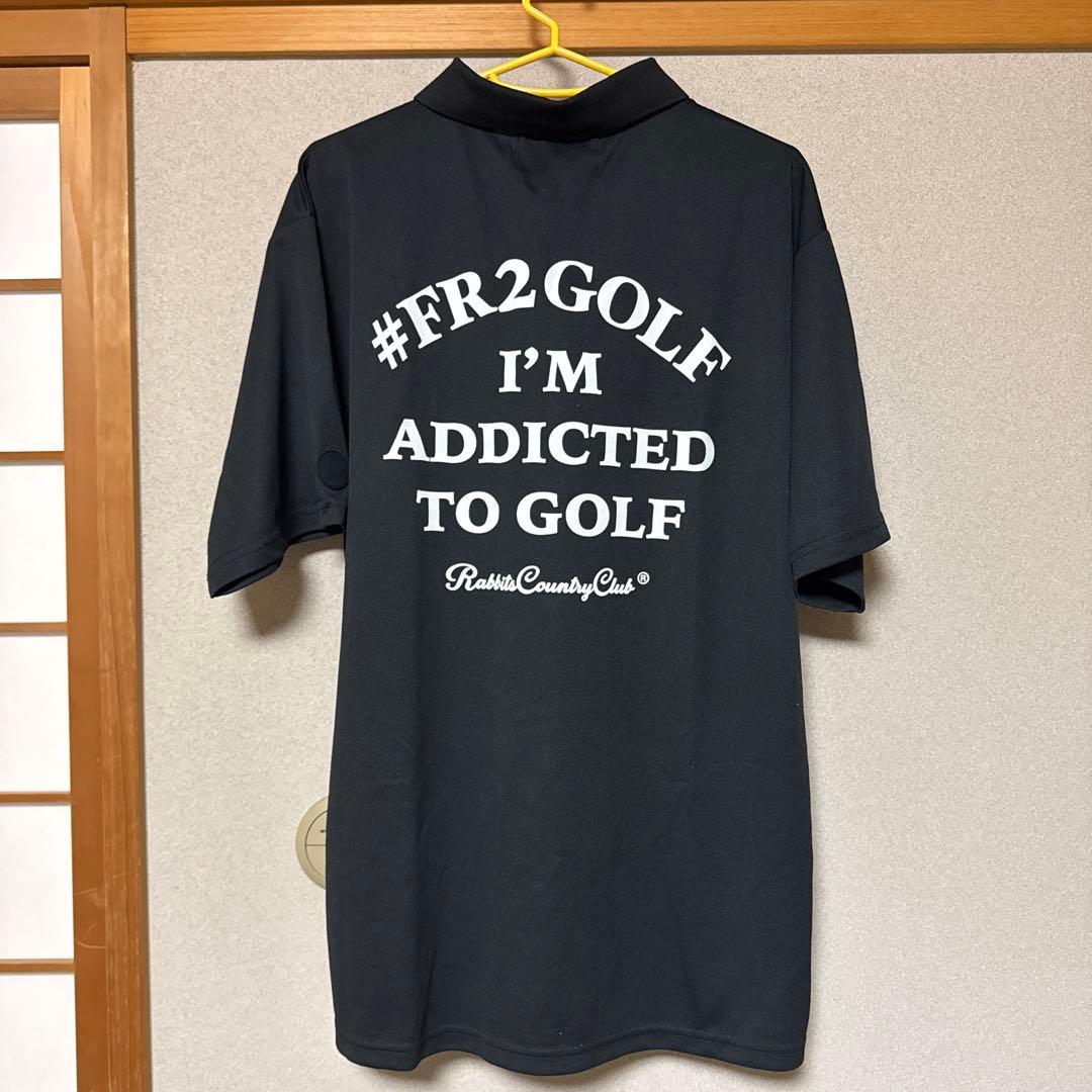 新品】#FR2GOLF 黒ポロシャツ XLサイズ - メルカリ