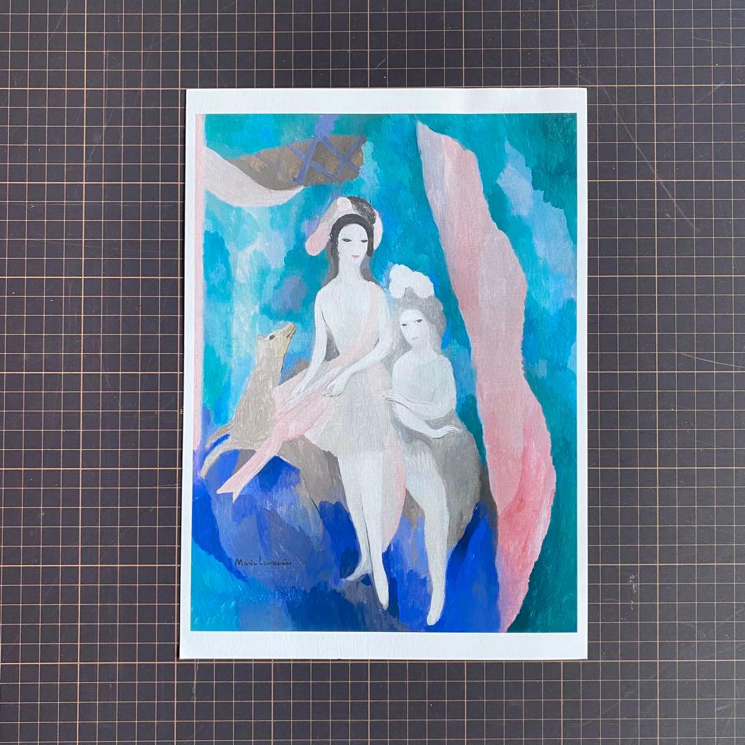 A4 額絵 マリー・ローランサン 化粧と二人の女 1923年 - メルカリ