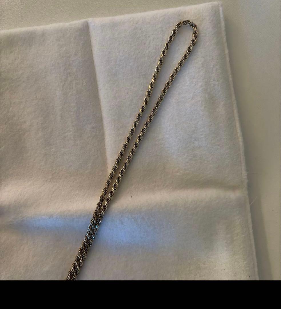 All Bluesオールブルース T字ロープチェーンネックレス42センチ極美品