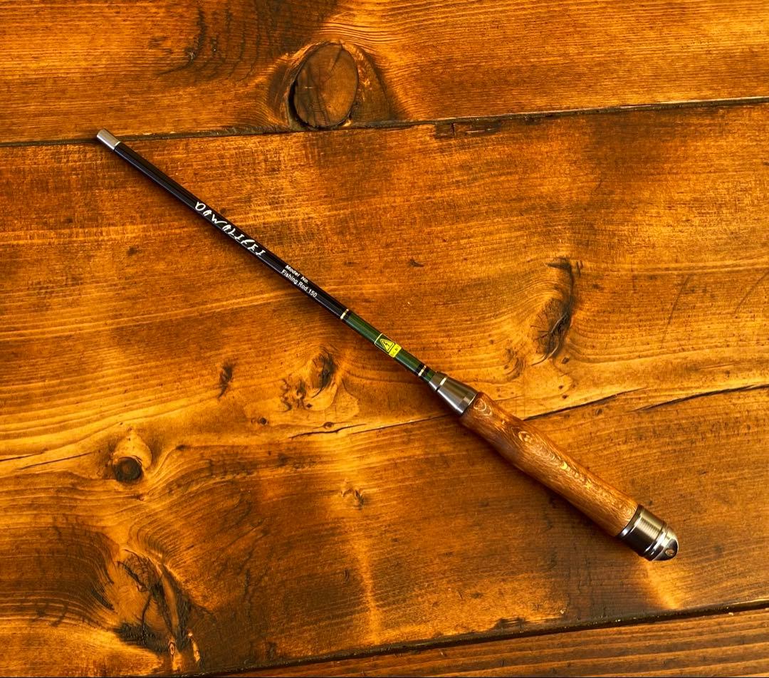 釣り竿セット　小物釣り竿　タナゴ竿　ブラック×グリーン　1.5M 仕掛け付き