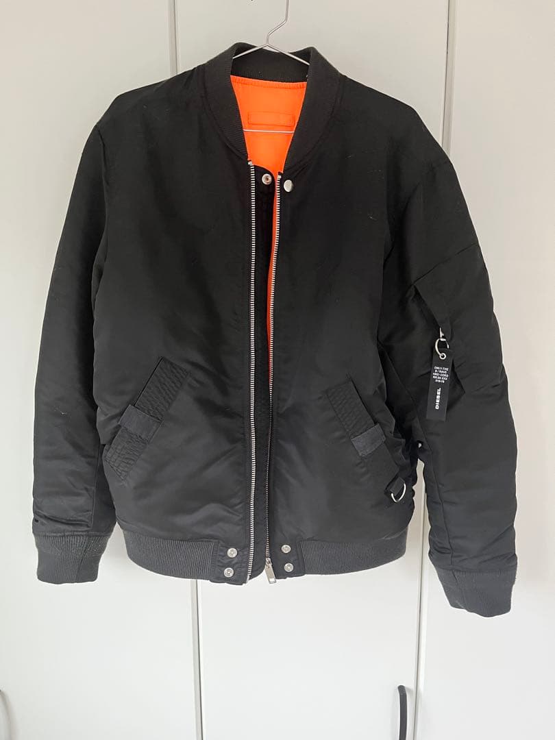 DIESEL MA-1ジャケット ブラック サイズM - メルカリ