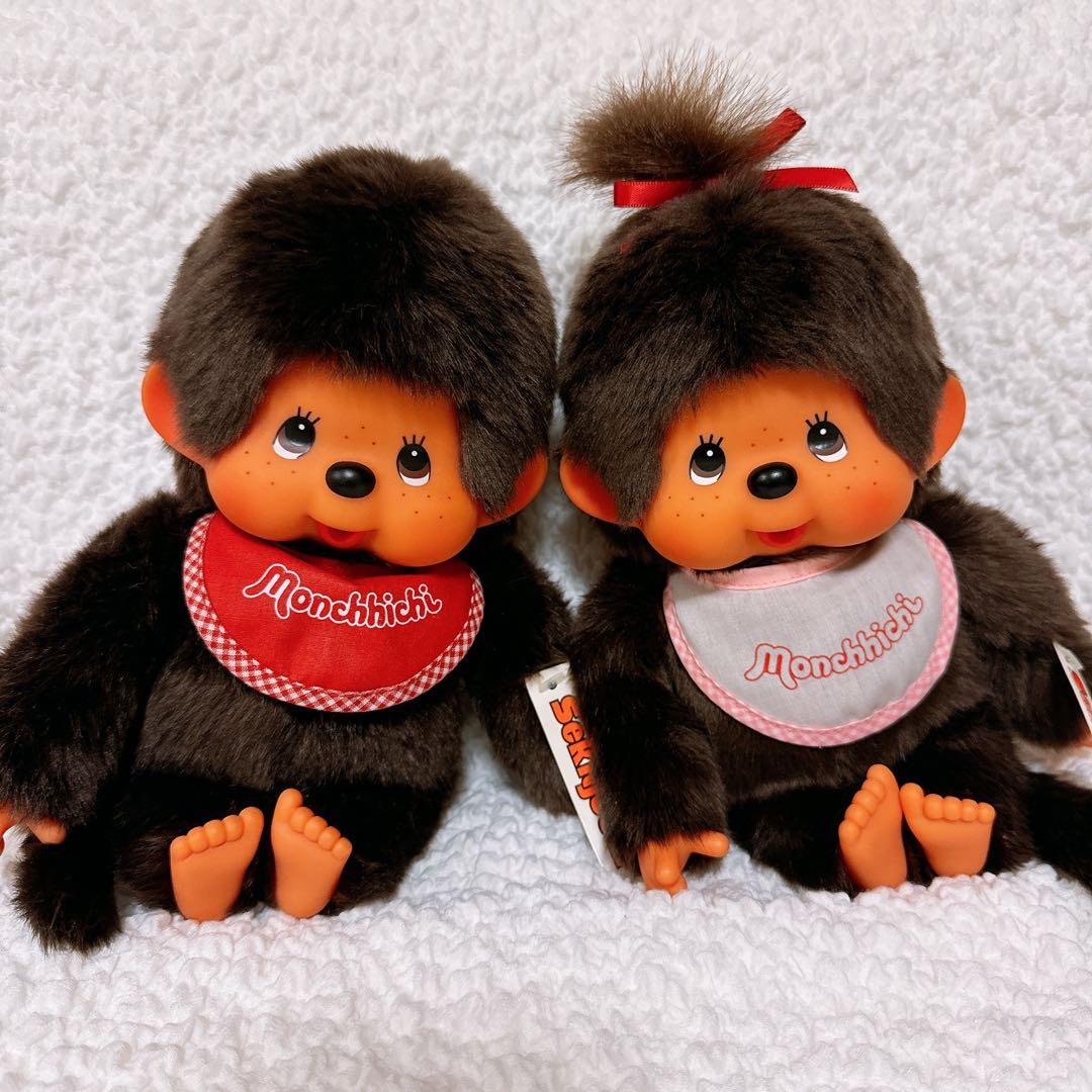 モンチッチMサイズ　旧タイプ　男の子女の子ペア　セキグチ　　おまけ付き