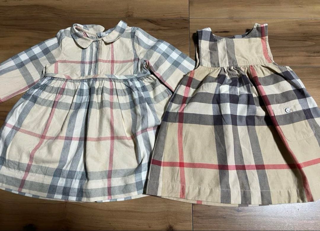 バーバリーチルドレン　ベビー服 ワンピース 2点セット zwa-pxf255-a.jpg