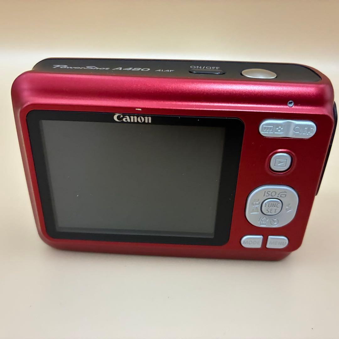 ☆極美品☆ Canon PowerShot A480 レッド 単3電池 箱 - メルカリ