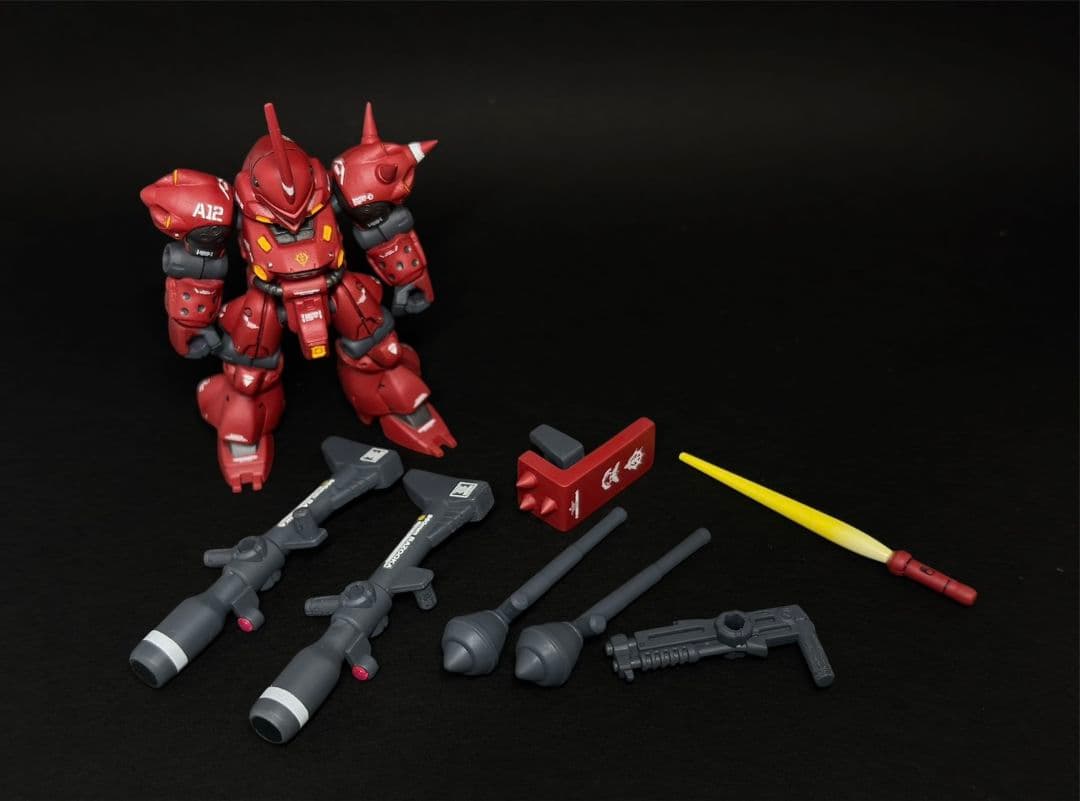 モビルスーツアンサンブル ケンプファー(シャア専用機) 全塗装 完成品