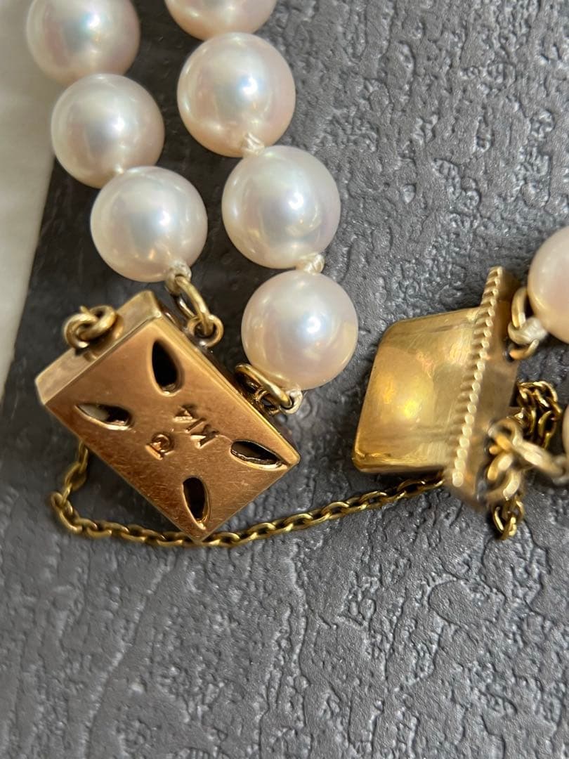 MIKIMOTO ブレスレット 14K 21.8g パール5.8～6.2mm