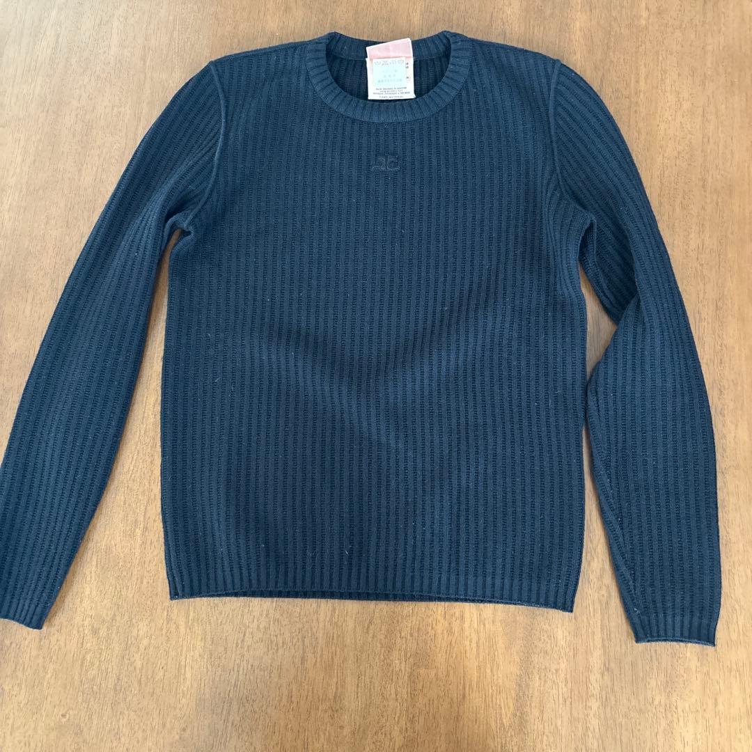 courreges 黒ニット - メルカリ