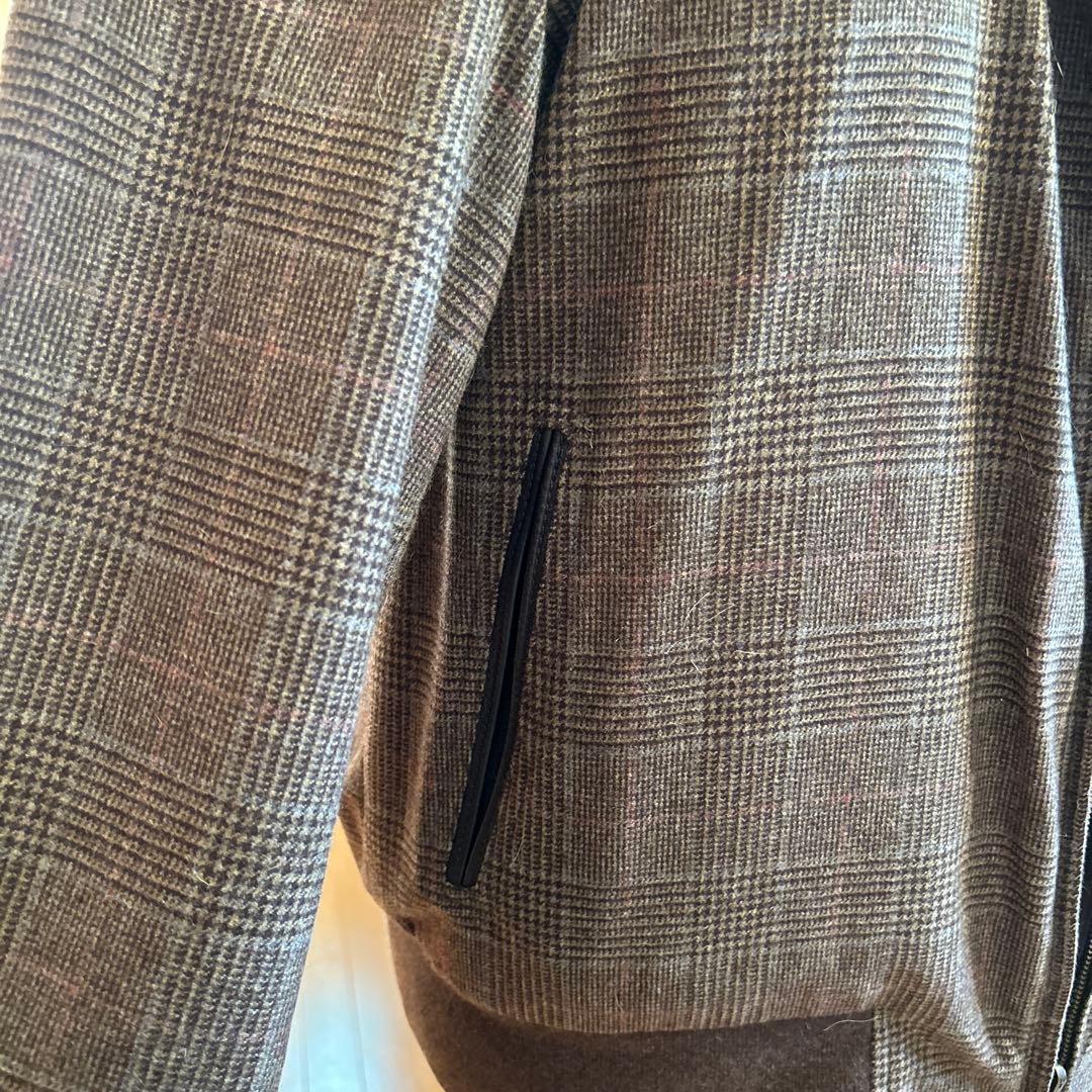 Loro Piana 鹿革レザー×カシミア リバーシブルジャケット メンズM