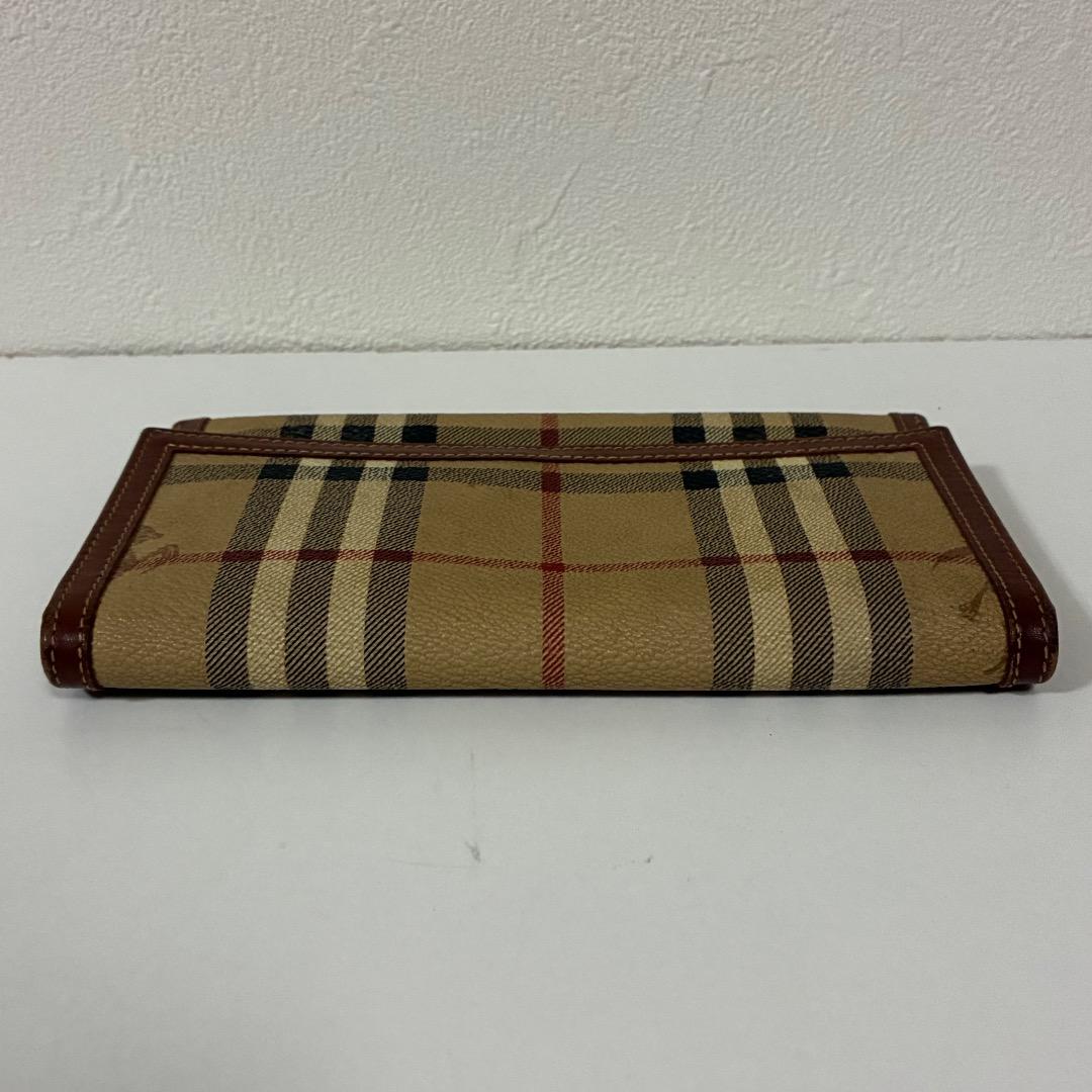 Burberry バーバリー レザー長財布 シャドーホース ノバチェック