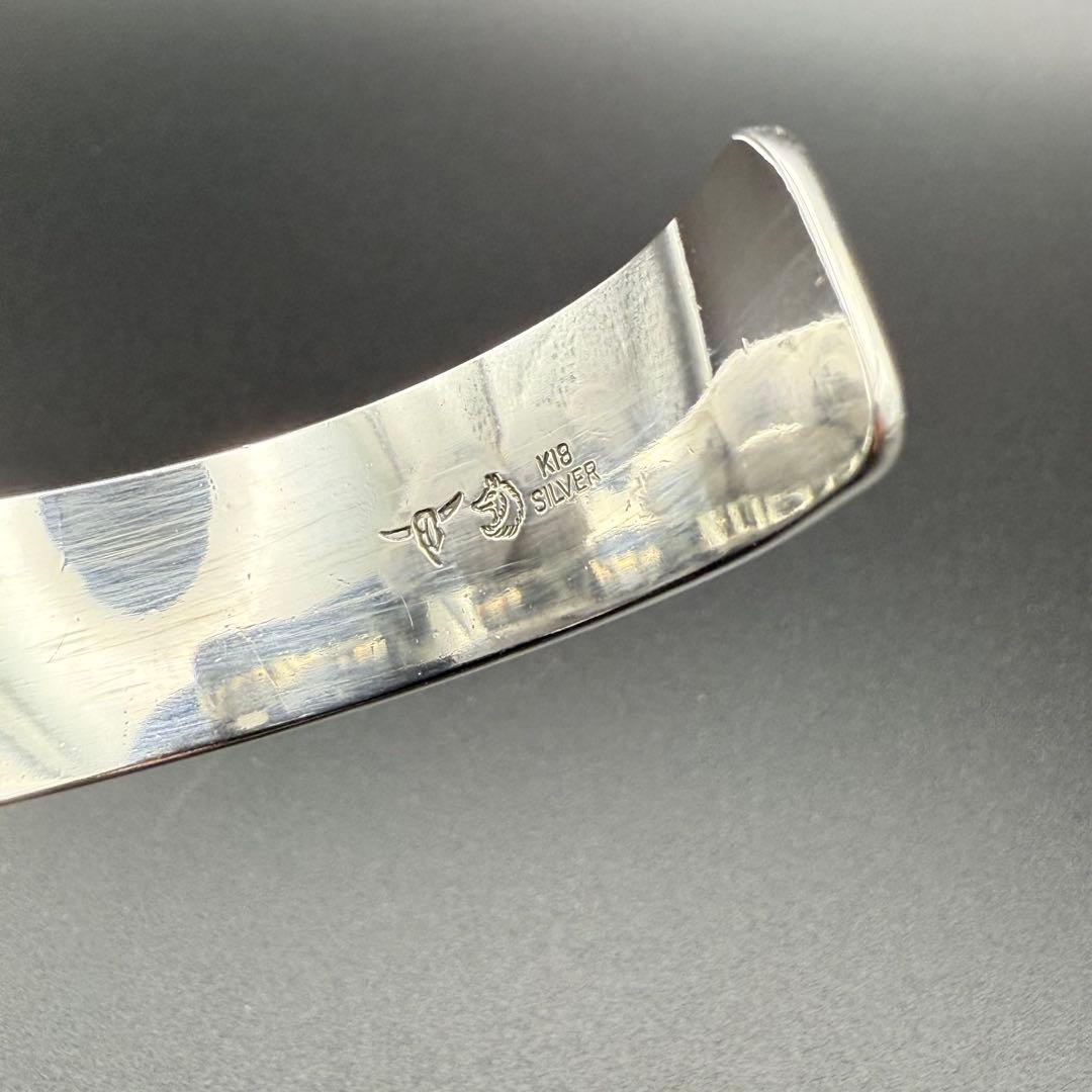 ○【美品】TADY&KING 平打ちバングル18Kロングホーン S - メルカリ