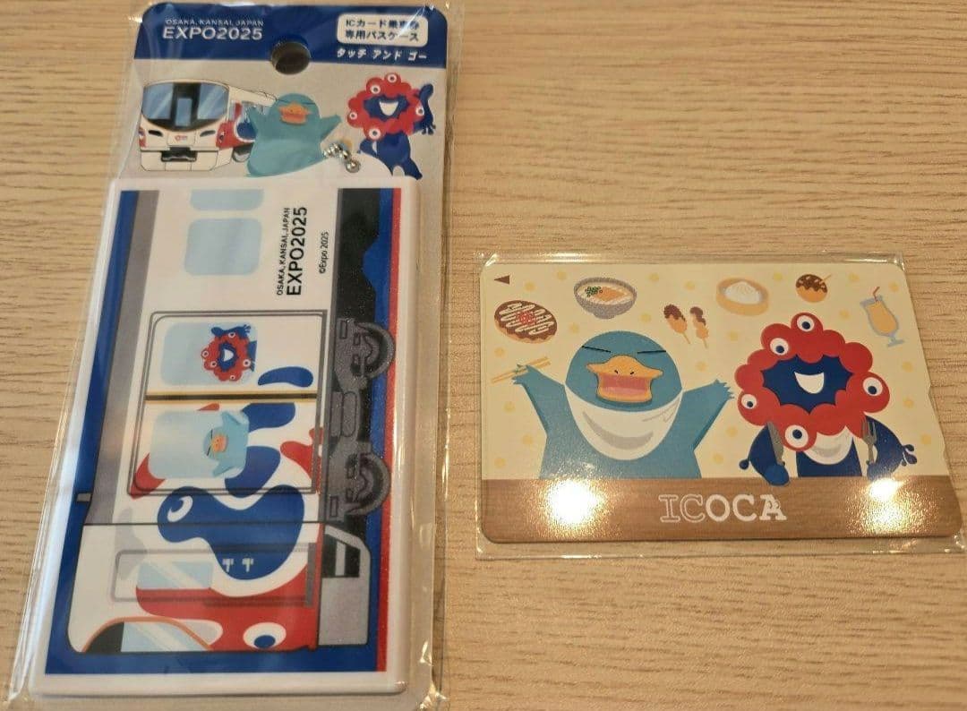 完売品 大阪万博会場限定 ミャクミャク×イコちゃんICOCAつきパスケース