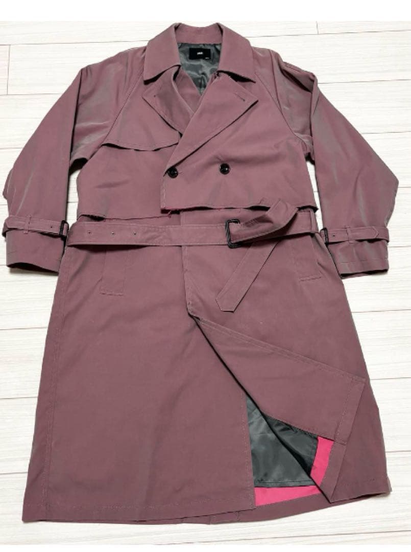 新品未■HAREハレ■フラシデザイン オーバーシルエット ダブル トレンチコート HARE（ハレ） トレンチコート コート レイヤードダブルコート(HARE