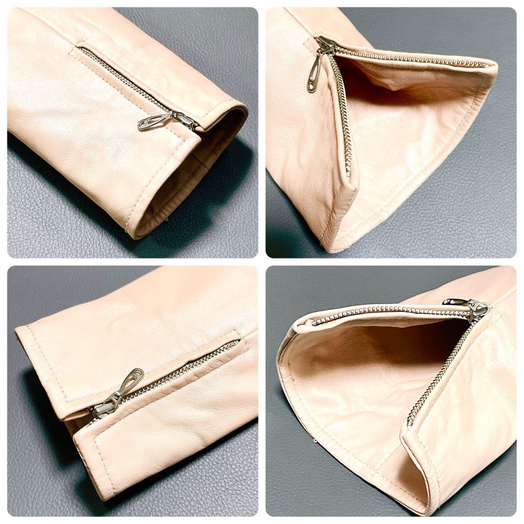 ☆美品☆バルマン レザージャケット ノーカラー ペプラム 羊革 9号(578