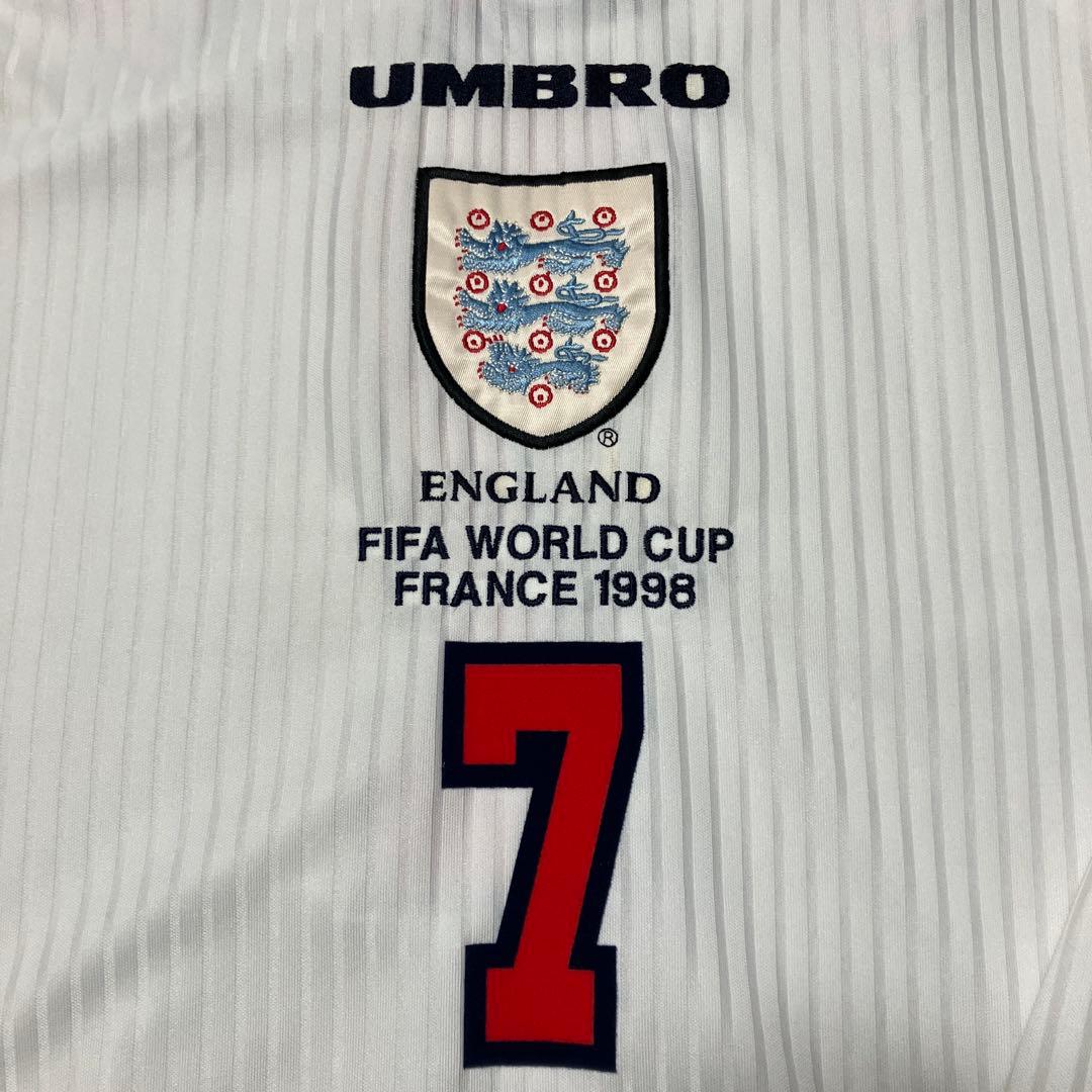 イングランド代表（H）98 フランスW杯仕様 ベッカム 選手用 - メルカリ
