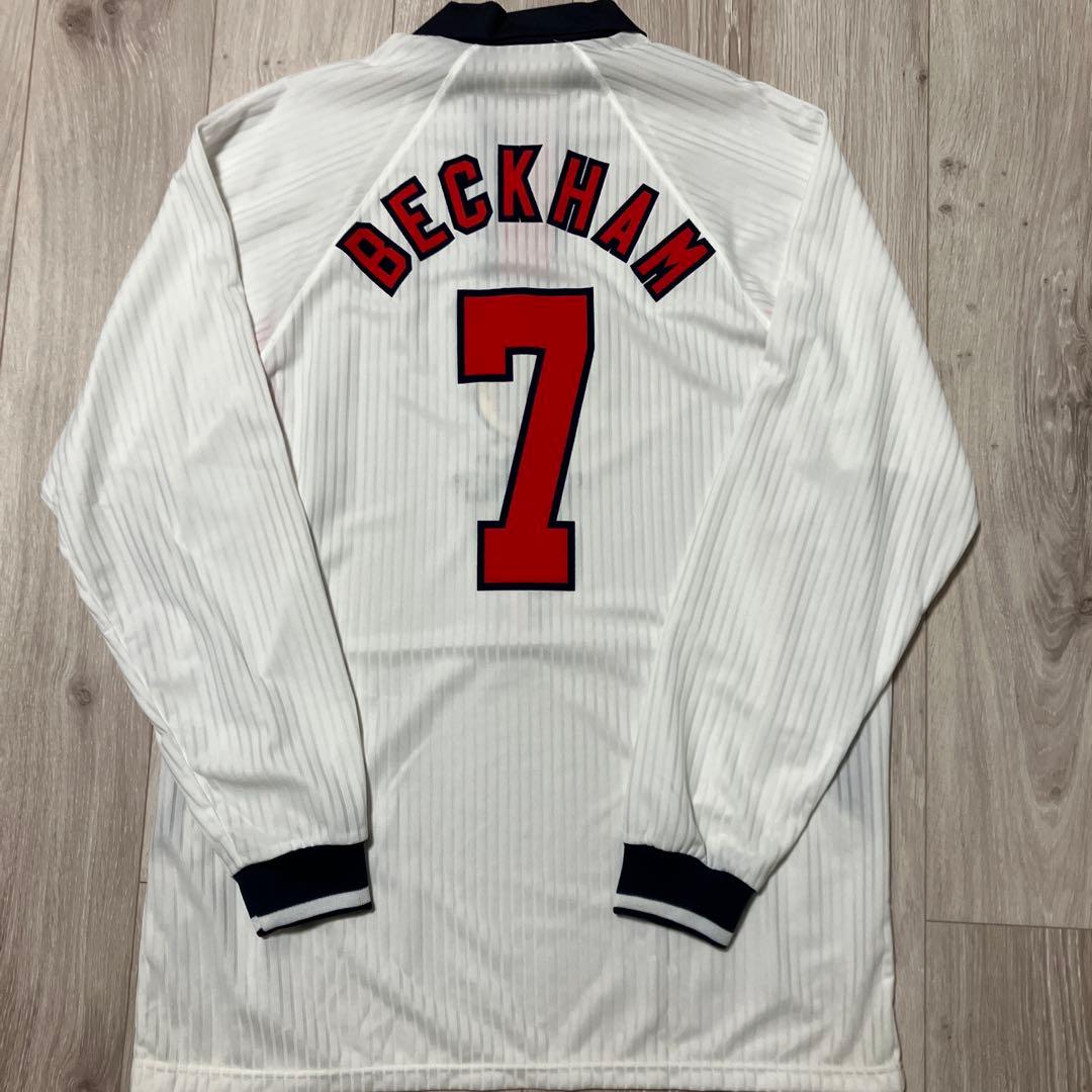 イングランド代表（H）98 フランスW杯仕様 ベッカム 選手用 - メルカリ