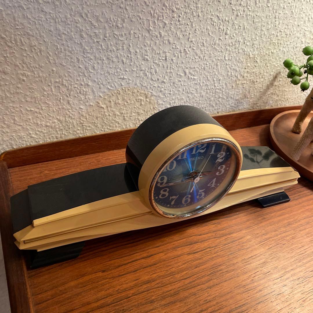 SEIKO 置き時計 手巻き スペースエイジ 昭和レトロ - メルカリ