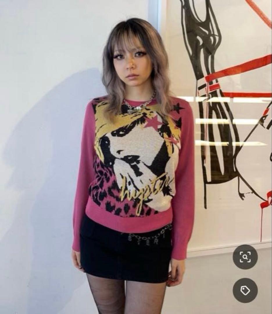 ヒステリックグラマーNEW WAVEジャカードショート丈 プルオーバー