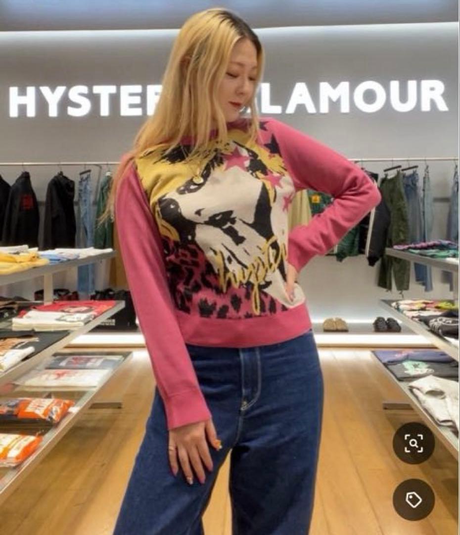 ヒステリックグラマーNEW WAVEジャカードショート丈 プルオーバー