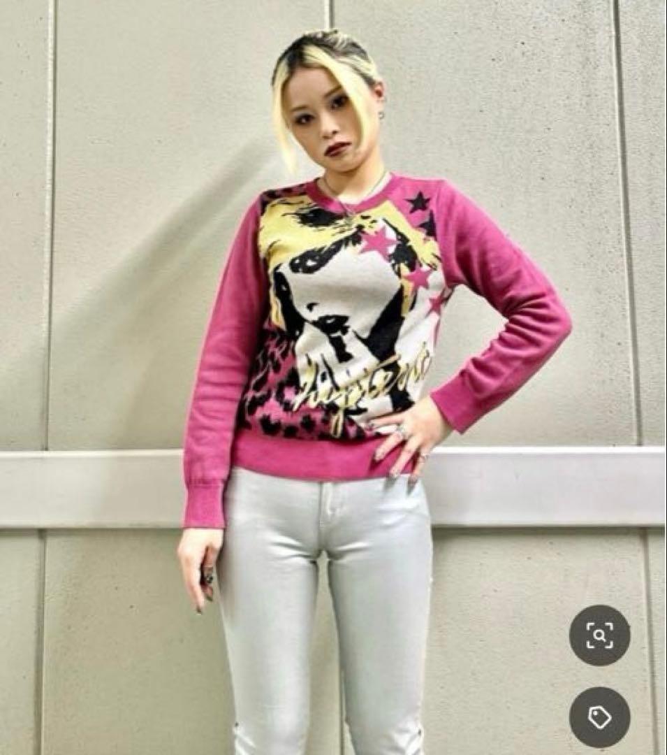 ヒステリックグラマーNEW WAVEジャカードショート丈 プルオーバー