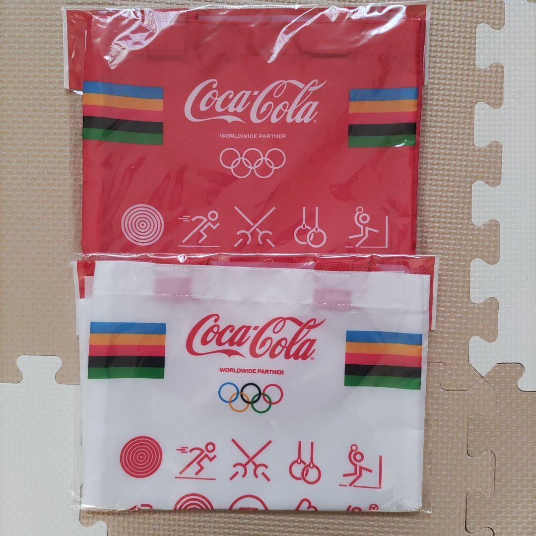 Coca-Cola オリンピックデザイン 袋 2枚セット トートバッグ - メルカリ
