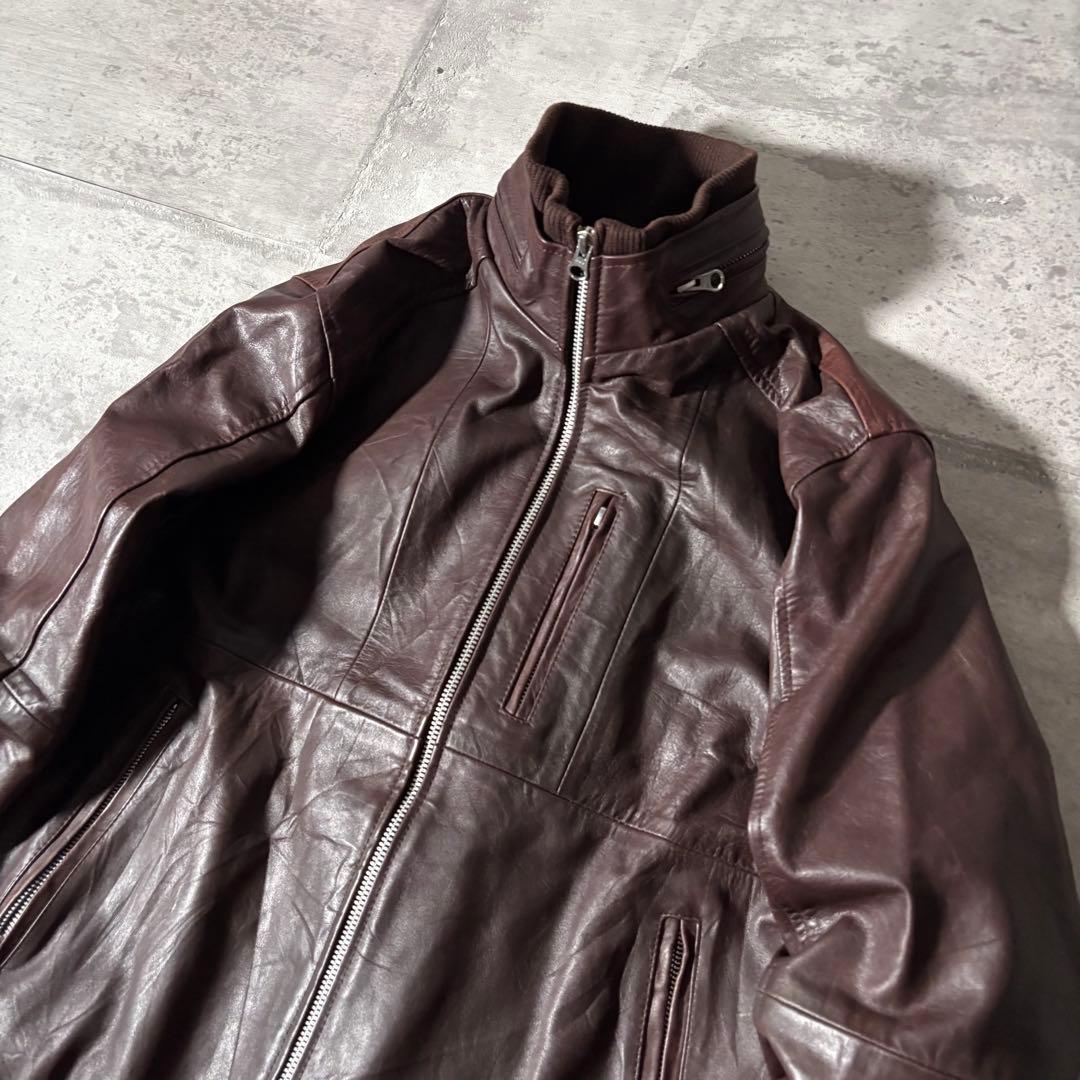 00s archive leather single riders jacket - メルカリ