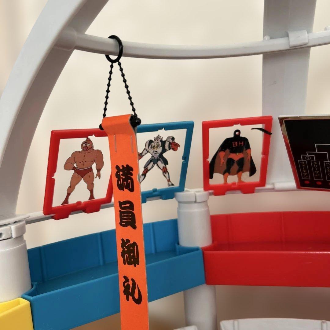 BANDAI キン肉マン キン肉コロシアム + キン消しセット(箱有り) 当時物