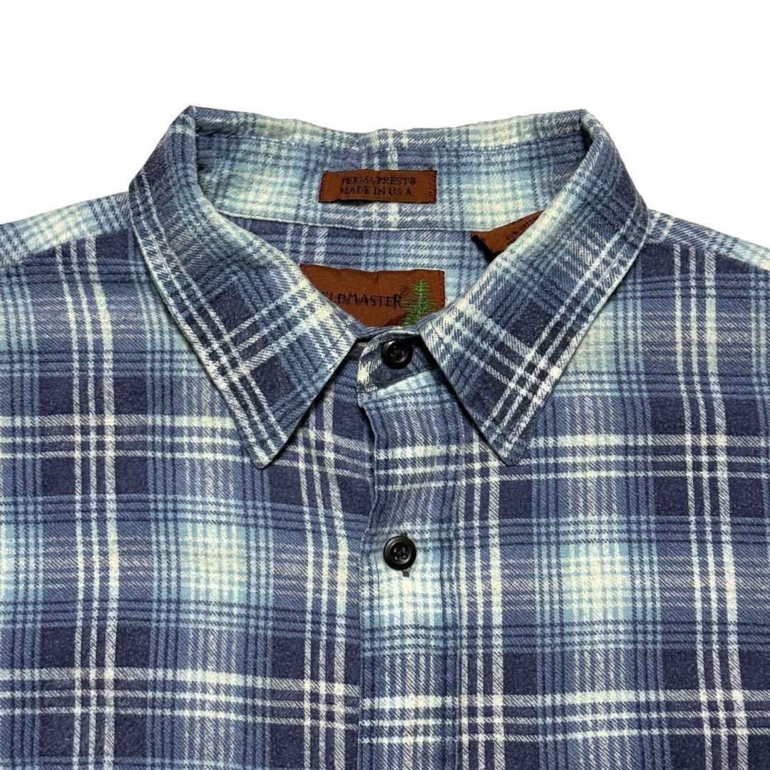 希少XL好配色 70s Sears Fieldmaster オンブレ ネルシャツ - メルカリ