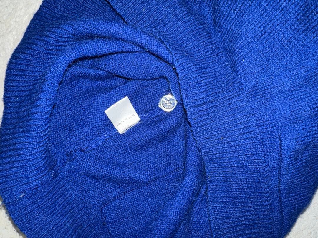 80s vintage Y's for men ウールカーディガン ブルー日本製 - メルカリ