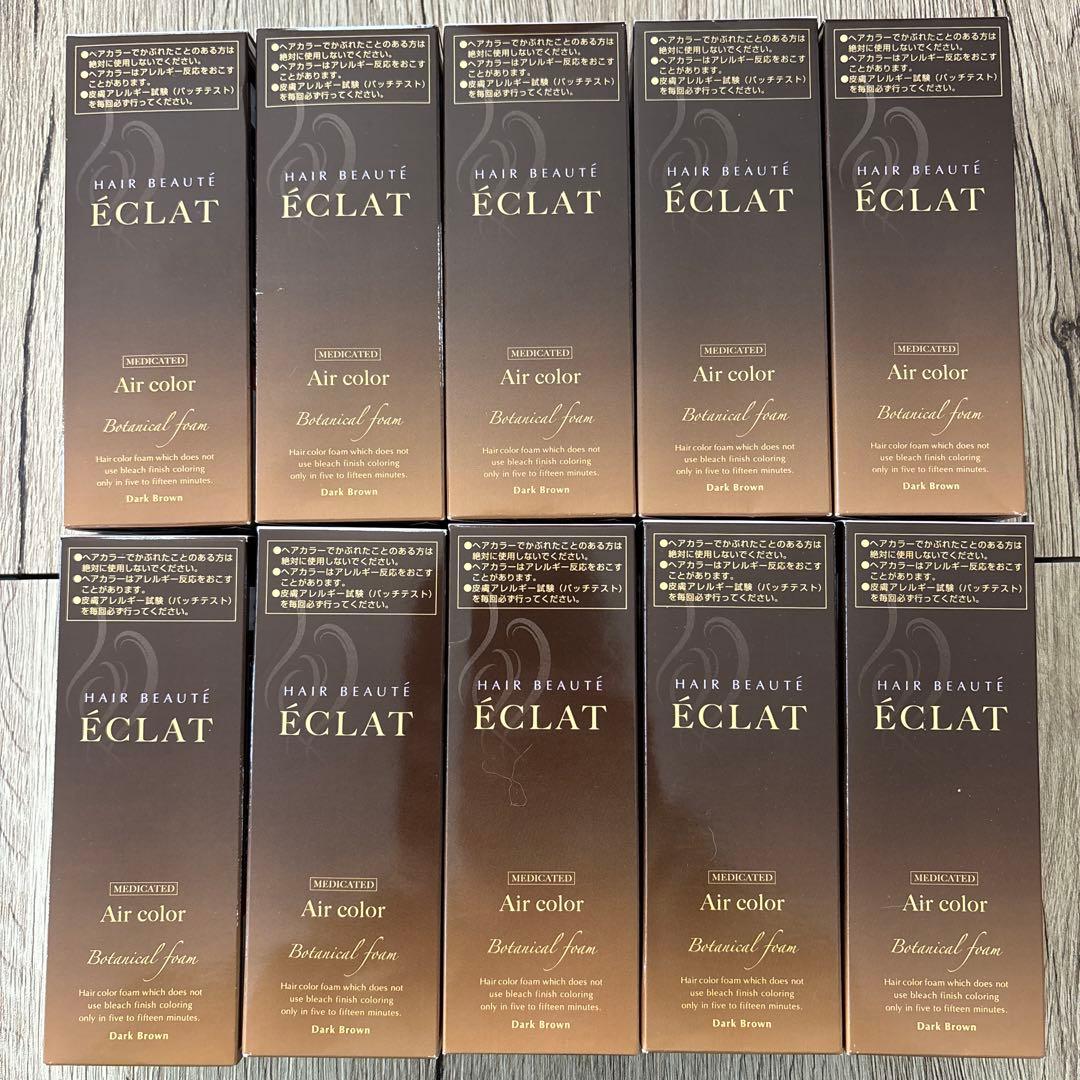 ヘアボーテ エクラ ボタニカル エアカラーフォーム ダークブラウン 10