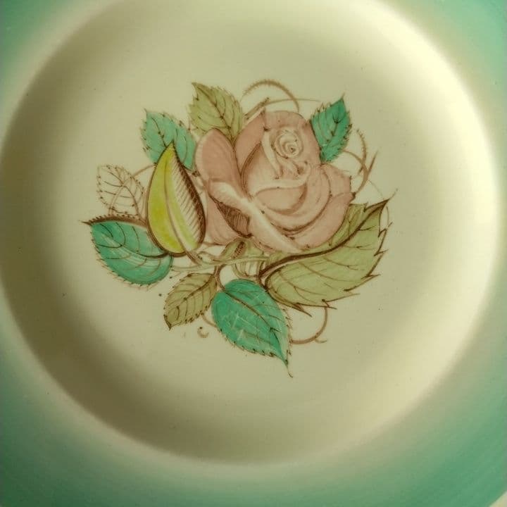 スージークーパー パトリシアローズグリーンプレート直径20センチ