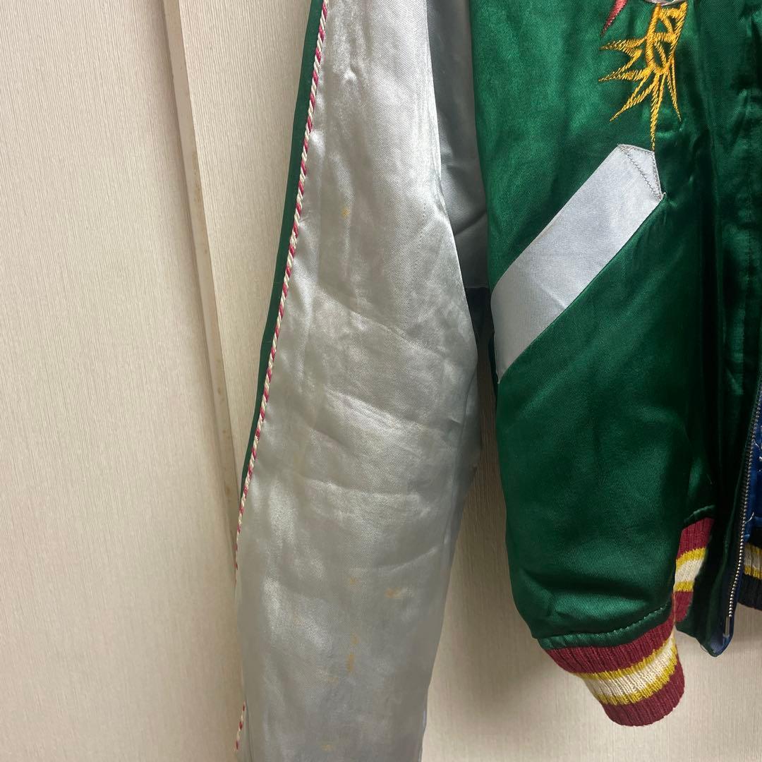 50′s スカジャン 中綿あり 鷹 ジャパンマップ 38度線 M デッドストック