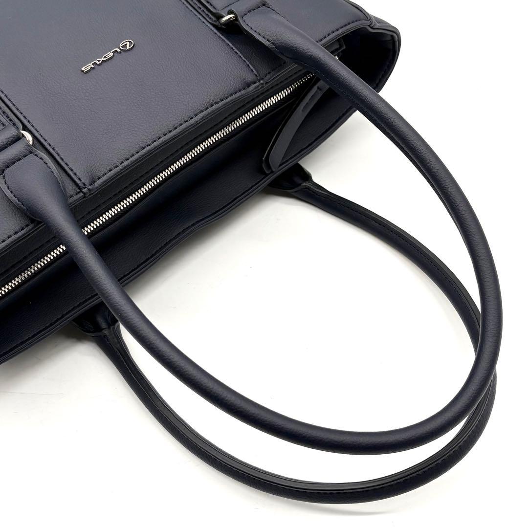 未使用級】レクサス トートバッグ ヴィーガンレザー 肩掛け A4可