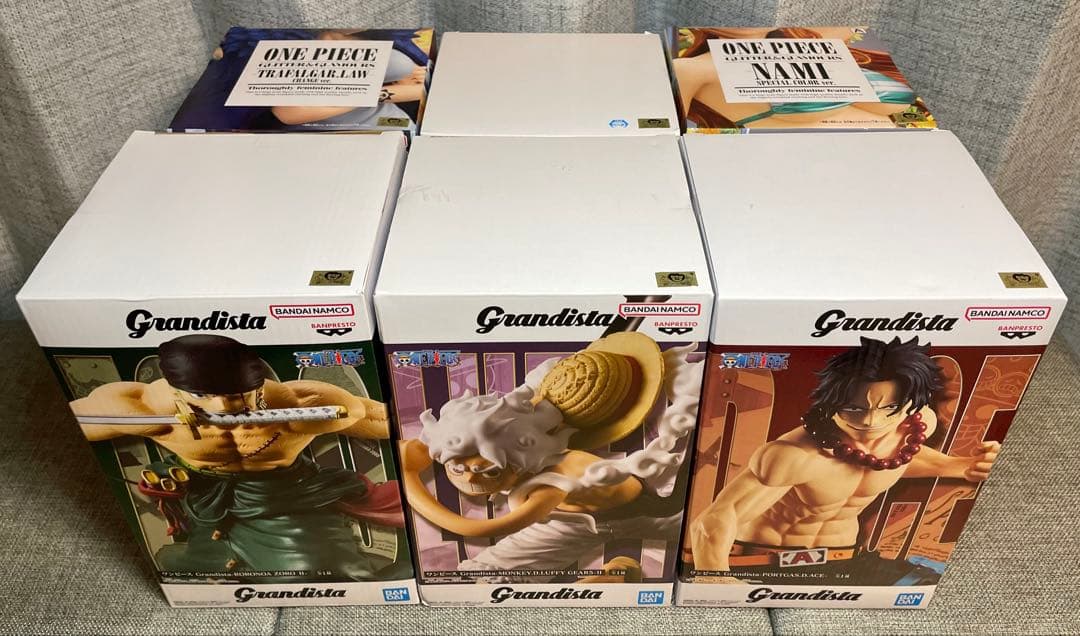 ワンピース フィギュア6個まとめ売り ルフィ エース ゾロ トラファルガー ナミ