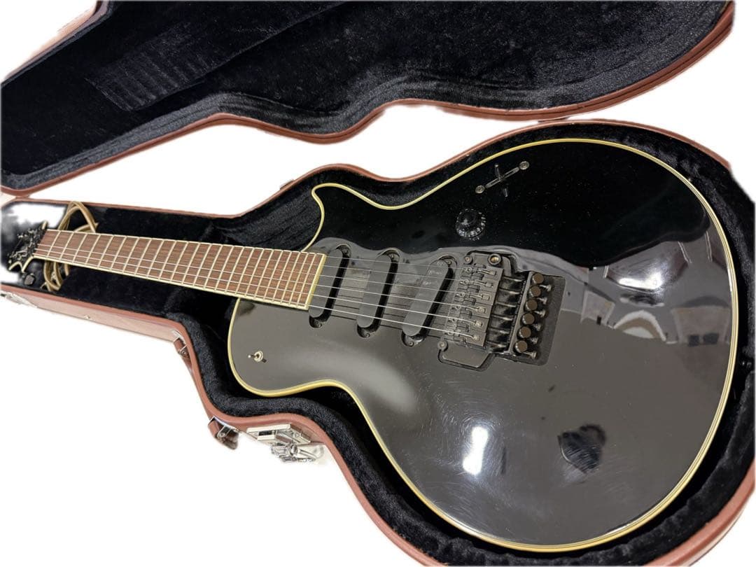 GrassRoots エレキギター ブラック ハードケース付き