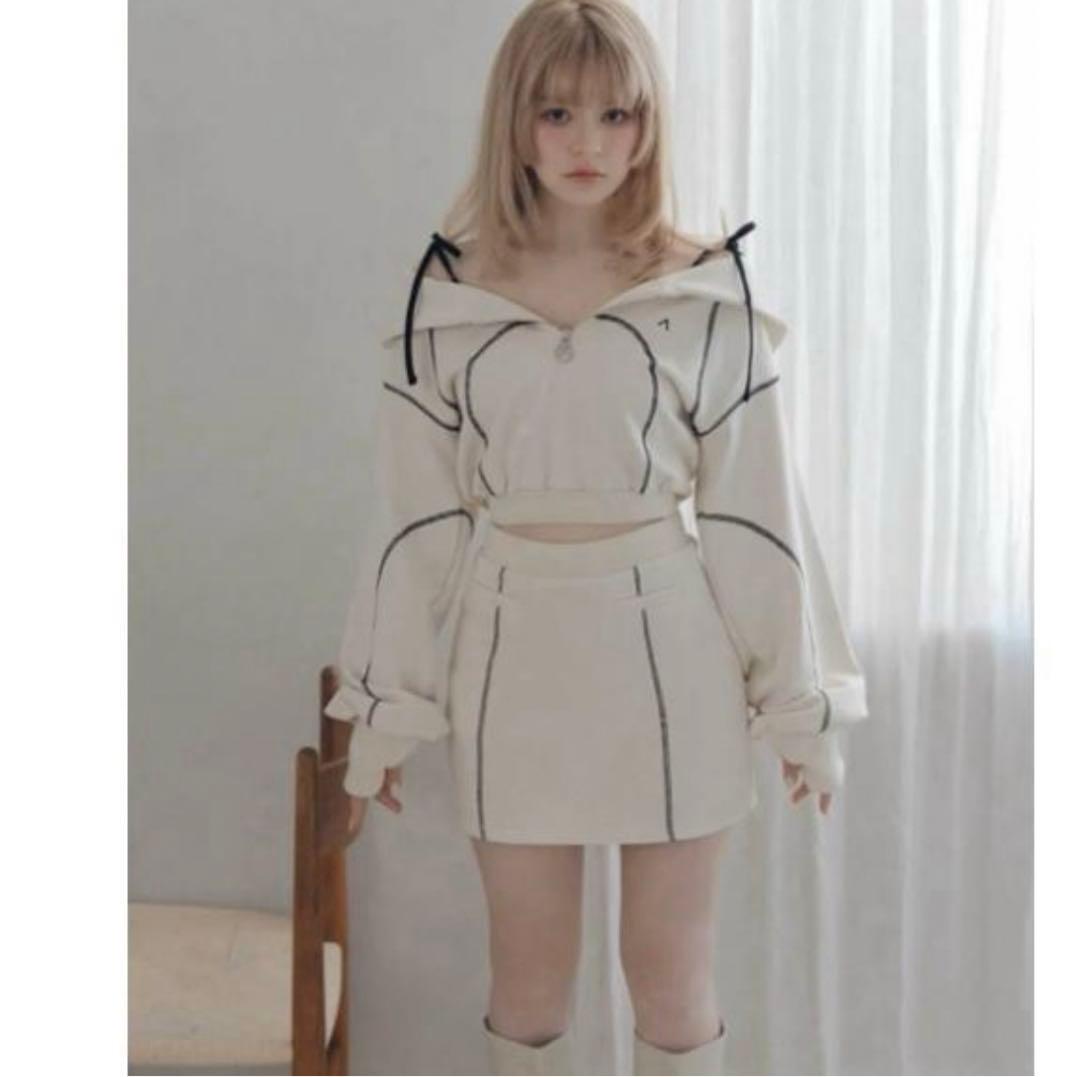 andmary Wren girls set up Ivory セットアップ