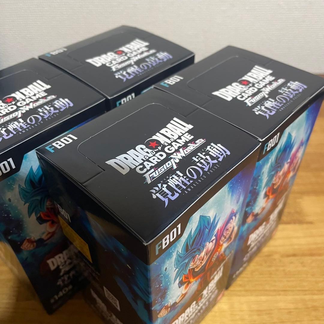 【未開封】ドラゴンボールカードゲーム 覚醒の鼓動 4BOX