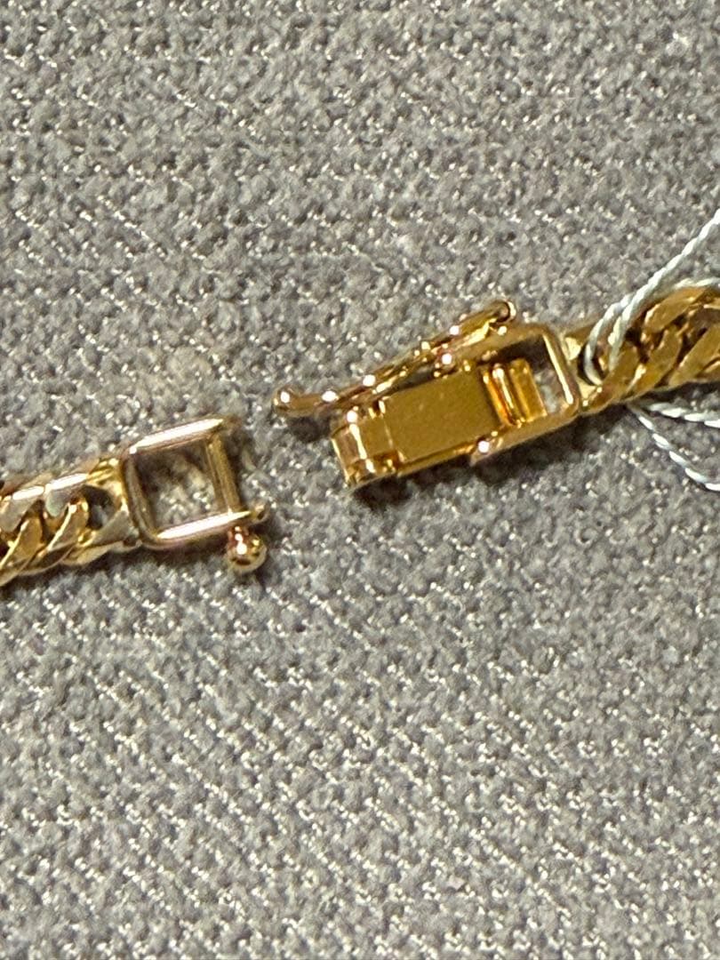 K18イエローゴールド 6面カットダブル喜平ブレスレット 18cm 10.32g