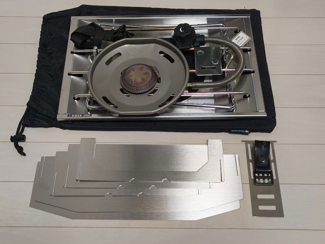  peak（スノーピーク）フラットバーナー　他 スノーピークのフラットバーナーはカスタム必須！CB缶仕様や五徳を交換！