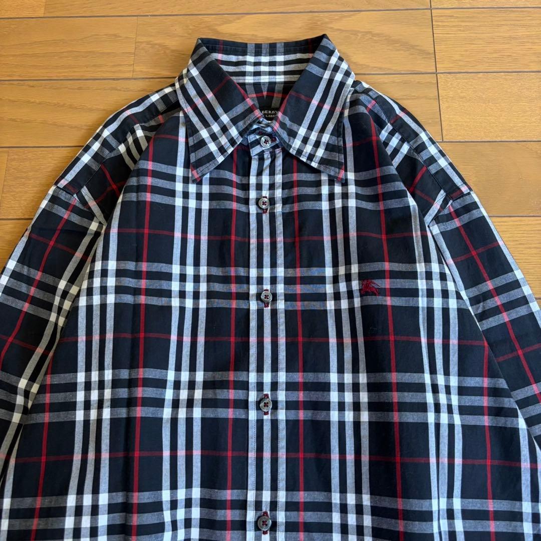 BURBERRY BLACK LABEL ノバチェック 長袖シャツ サイズ3 - メルカリ