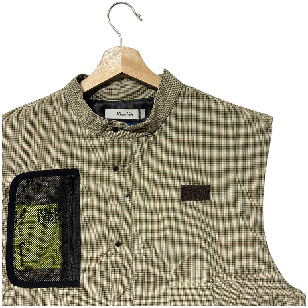 インターブリード ラッセルノ ゴルフ コーデュラ 中綿ベスト ベージュ