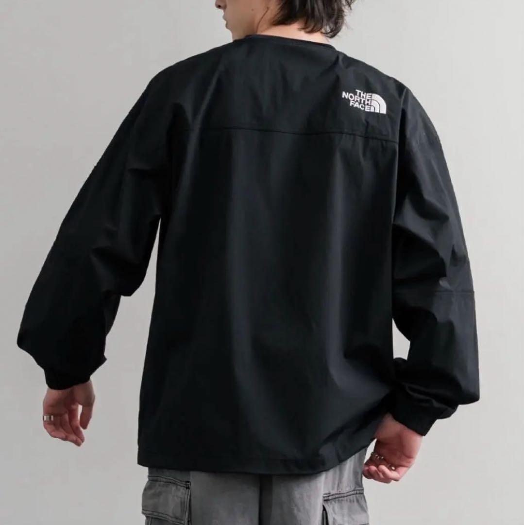 韓国限定 M】ノースフェイス アルバニー クルーネック 黒 ロンT 長袖
