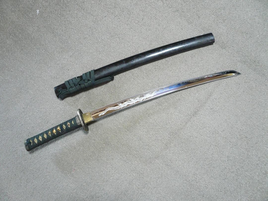 模造刀 龍彫り 梵字 日本刀 脇差 - メルカリ