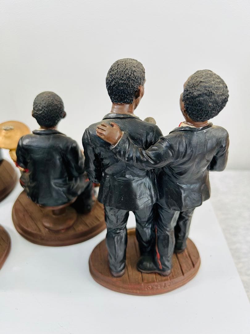 黒人 ジャズバンド 置物 8体 陶器 JAZZ|mercariメルカリ官方指定廠商